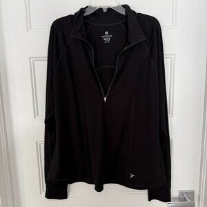 Active by Old Navy - Black Semi Fitted Long Sleeve Top - Size XXL